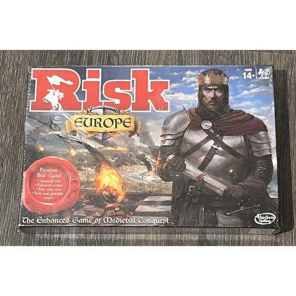 Hasbro Other - NEW Risk Europe: The Enhanced Game of Medieval Conquest New Sealed 2019 Hasbro